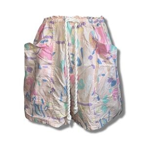 Vintage Pastel Cotton Rope Tie Shorts